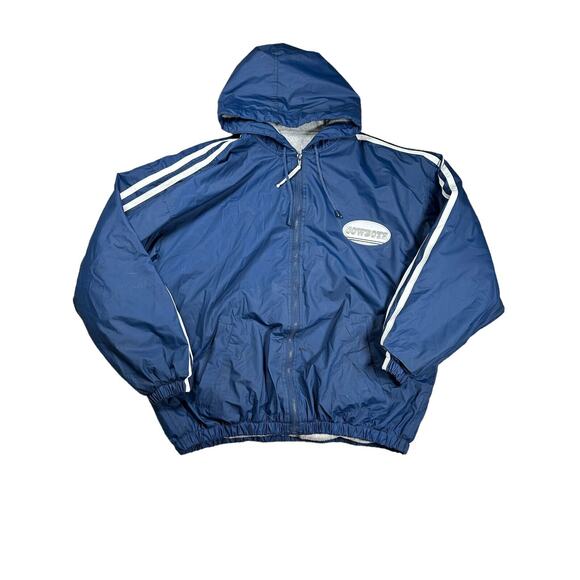 Dallas Cowboys Game Day Rain Jacket Mens Size XL Windbreaker Vintage NFL - Picture 1 of 12